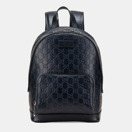 Gucci: Синий рюкзак 