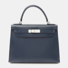 Hermes: Голубая сумка  Kelly 28