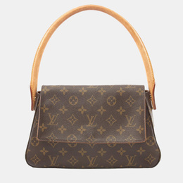 Louis Vuitton: Коричневая сумка  Looping