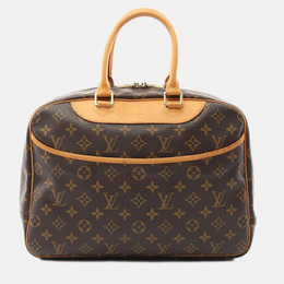 Louis Vuitton: Коричневая сумка  Deauville