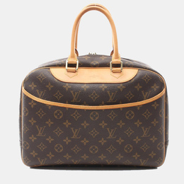 Louis Vuitton: Коричневая сумка  Deauville