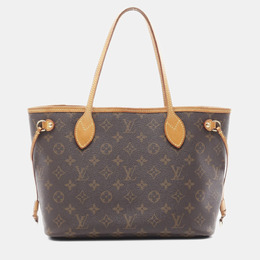 Louis Vuitton: Коричневая сумка-шоппер  Neverfull