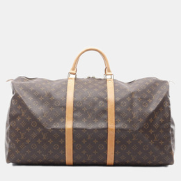 Louis Vuitton: Коричневая сумка  Keepall