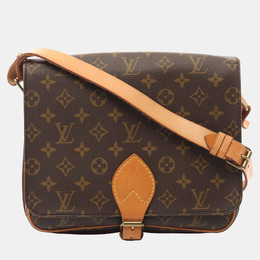 Louis Vuitton: Коричневая сумка через плечо 