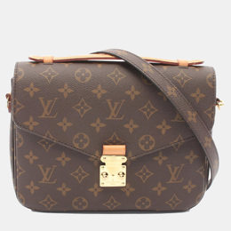 Louis Vuitton: Коричневая сумка  Pochette