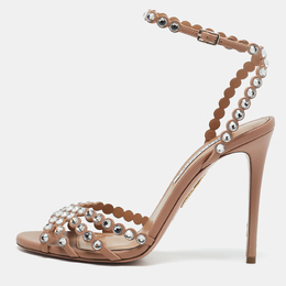 Aquazzura: Розовые сандалии  Tequila