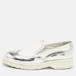 Prada: Белые лоферы 