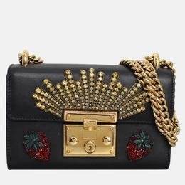 Gucci: Чёрная сумка  Padlock