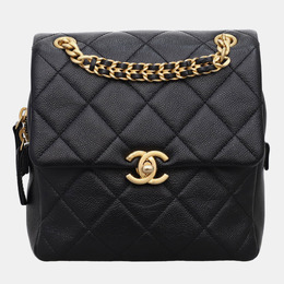 Chanel: Чёрный рюкзак 