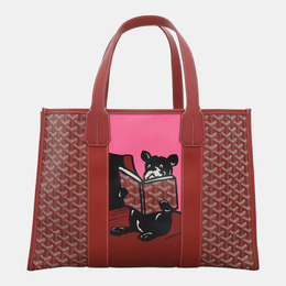 Goyard: Красная сумка-шоппер 