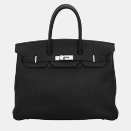 Hermes: Чёрная сумка  Birkin 35