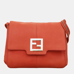 Fendi: Оранжевая сумка 