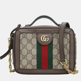 Gucci: Коричневая сумка  Ophidia