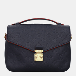 Louis Vuitton: Голубая сумка  Pochette