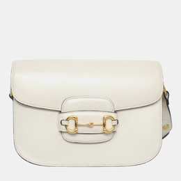 Gucci: Белая сумка  1955 Horsebit