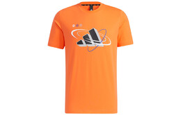 Adidas: Оранжевая футболка 