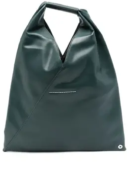 MM6 Maison Margiela: Тёмная сумка-шоппер 