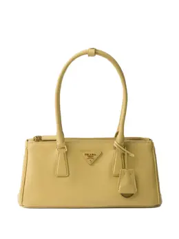 Prada: Жёлтая сумка-шоппер 