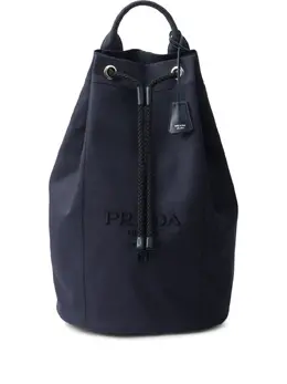 Prada: Синий рюкзак 