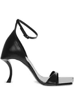 Balenciaga: Чёрные сандалии 