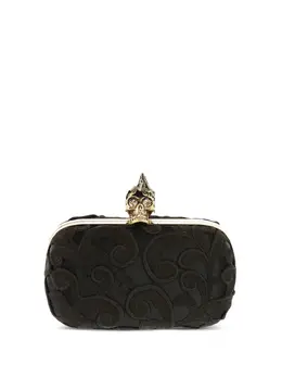 Alexander McQueen: Чёрный клатч  Skull