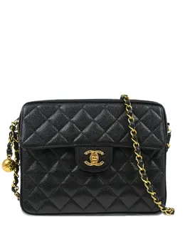 CHANEL Pre-Owned: Чёрная сумка 
