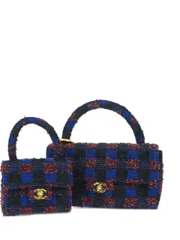 CHANEL Pre-Owned: Голубая сумка 
