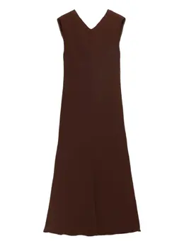 Prada: Коричневое платье 