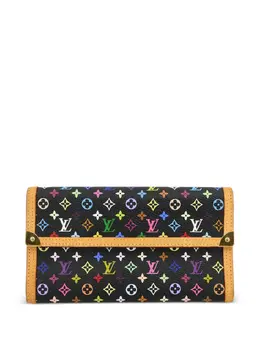 Louis Vuitton Pre-Owned: Чёрный кошелёк 