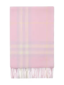 Burberry: Розовый шарф 