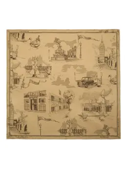 Burberry: Бежевый шарф  London