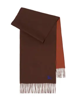 Burberry: Коричневый шарф 