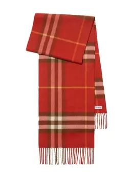 Burberry: Красный шарф 
