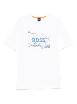 BOSS: Белая футболка 