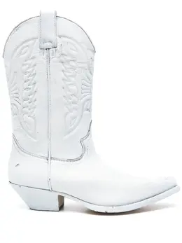 MM6 Maison Margiela: Белые ботинки 