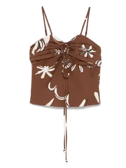 Scotch & Soda: Коричневый топ 