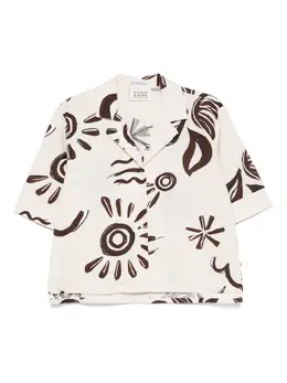 Scotch & Soda: Рубашка с растительным принтом 