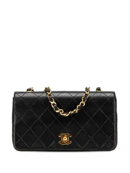CHANEL Pre-Owned: Чёрная сумка через плечо 
