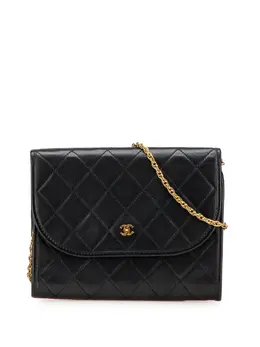 CHANEL Pre-Owned: Чёрная сумка через плечо 