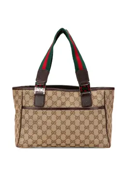 Gucci Pre-Owned: Коричневая сумка-шоппер 