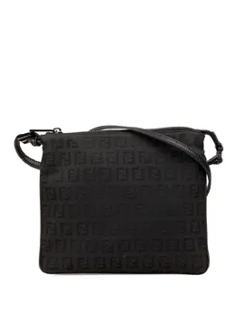 Fendi Pre-Owned: Чёрная сумка через плечо 