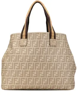 Fendi Pre-Owned: Коричневая сумка-шоппер 