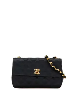 CHANEL Pre-Owned: Чёрная сумка через плечо 
