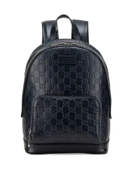 Gucci Pre-Owned: Голубой рюкзак 