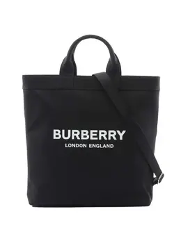 Burberry Pre-Owned: Чёрная сумка-шоппер 