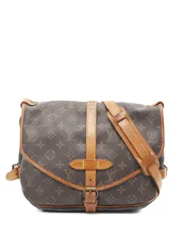 Louis Vuitton Pre-Owned: Коричневая сумка через плечо 