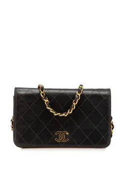 CHANEL Pre-Owned: Чёрная сумка через плечо 