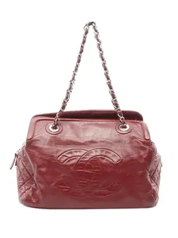 CHANEL Pre-Owned: Красная сумка-шоппер 
