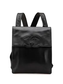 CHANEL Pre-Owned: Чёрный рюкзак 