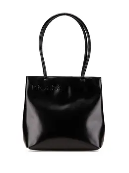 Prada Pre-Owned: Чёрная сумка-шоппер 